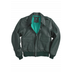 Alpha industries leather jacket