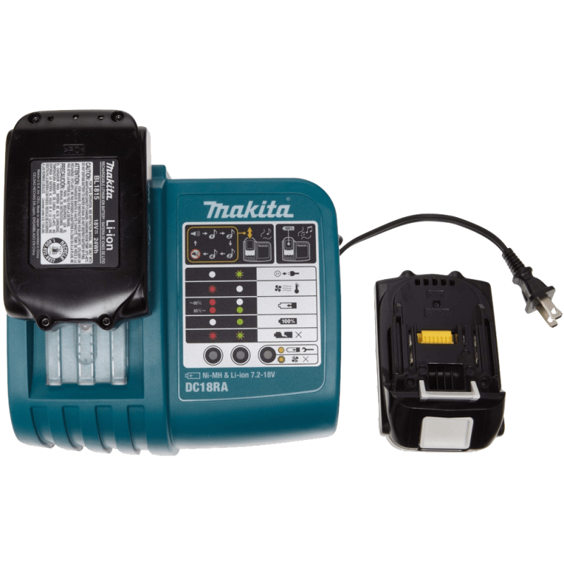 Makita LCT200W 18-Volt Compact Lithium-Ion Cordless Combo Kit 2-Piece 