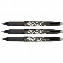 Pilot Frixion Erasable Rollerball Pack of 3 Black