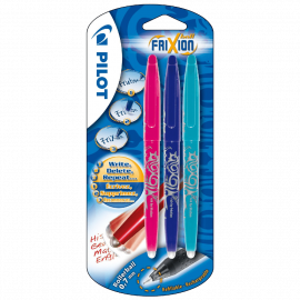 Pilot Frixion Erasable Rollerball Pack of 3 Black