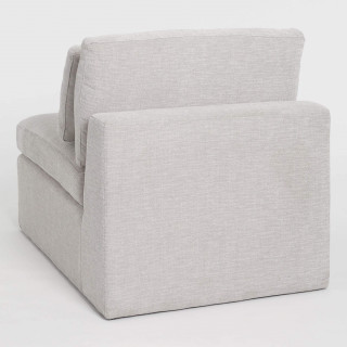 Gray Emmett Modular Sectional Armless Chair