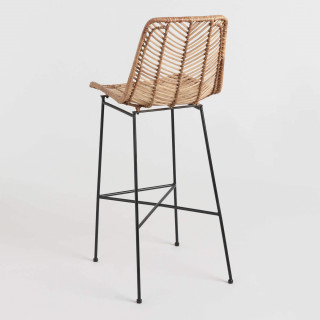 Natural Wicker Loren Bar Stool