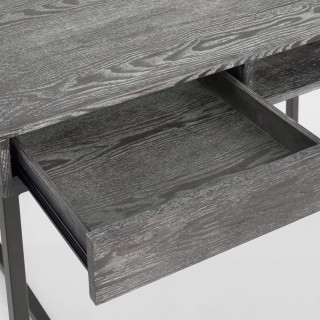 Smoke Gray Wood And Metal Javier Desk