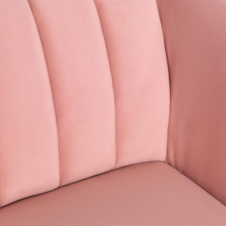 Blush Pink Channel Back Sacha Sofa