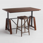 Wood Braylen Adjustable Height Work Table