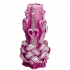 Large Handmade Paraffin Carved Candle