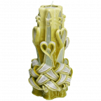 Large Handmade Paraffin Carved Candle