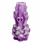 Large Handmade Paraffin Carved Candle