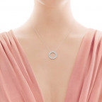 Three-row circle pendant