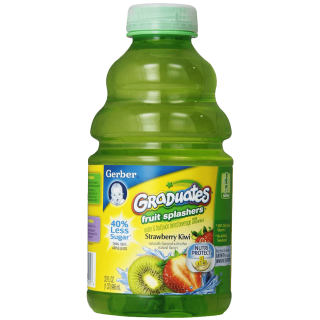 Gerber Graduates Fruit Splashers Juice Strawberry Kiwi 32-Ounce Bottles