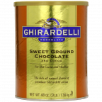 Ghirardelli Chocolate Sweet Ground Chocolate & Cocoa Beverage Mix 48-Ounce Canister
