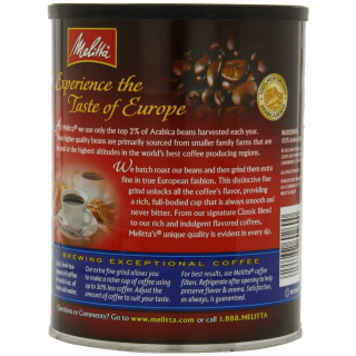 Melitta Coffee Classic Blend Ground Medium Roast 