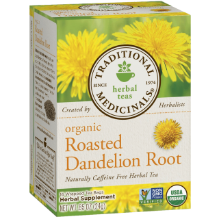 Traditional Medicinals Organic Roasted Dandelion Root 16-Count Boxes