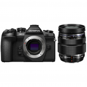 Olympus OM-D E-M1 Mark II Mirrorless Micro Four Thirds Camera with 12-40mm f2.8 Lens Kit (Black) 