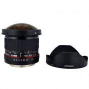 Rokinon HD8M-C 8mm f3.5 HD Fisheye Lens with Removeable Hood for Canon DSLR 8-8mm Fixed-Non-Zoom Lens