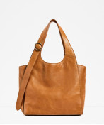Leather Tote With Buckles