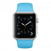 Apple 38 MM Smartwatch - Silver Aluminum Case with Blue Band