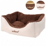 Leopet® HTBT03 Dog Bed DIFFERENT SIZES and COLOURS (Brown,-S) 