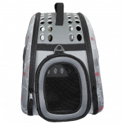 Petown Soft sided Pet Carrier pet Carriers Airline Approved with Foldable and Washable (Gray) 