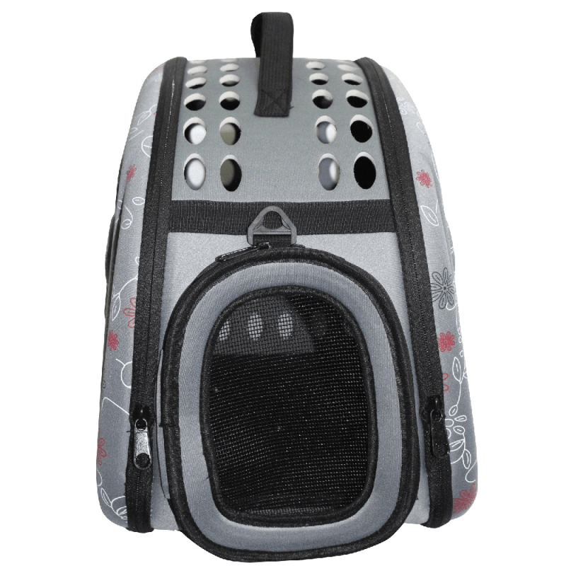 Petown Soft sided Pet Carrier pet Carriers Airline Approved with Foldable and Washable (Gray) 
