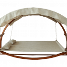 Leisure Season Swing Bed with Canopy
